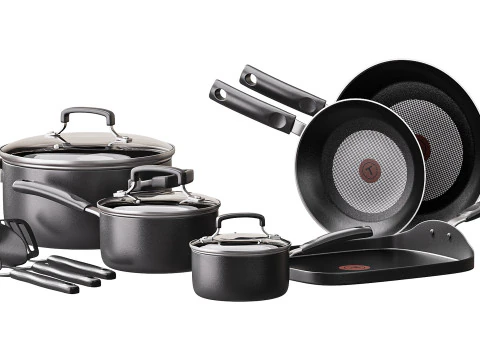 Tfal Signature Nonstick Cookware Set 3D Model