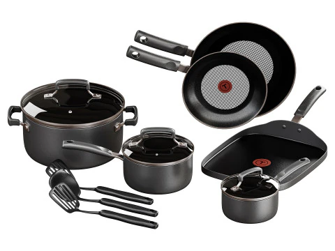 Tfal Signature Nonstick Cookware Set 3D Model