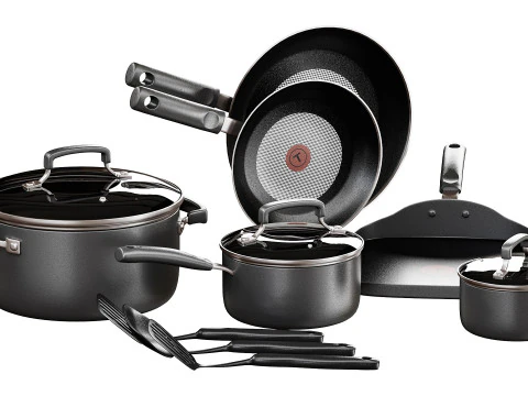 Tfal Signature Nonstick Cookware Set 3D Model