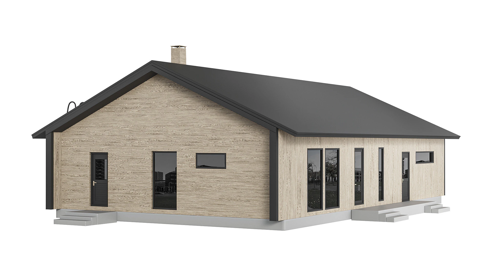 Home Design 14 For Exterior 3D Model .c4d .max .obj .3ds .fbx .stl .blend 