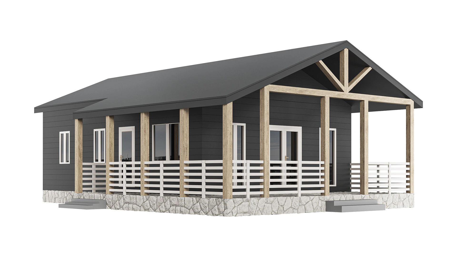 Home Design 17 For Exterior 3D Model .c4d .max .obj .3ds .fbx .stl .blend 