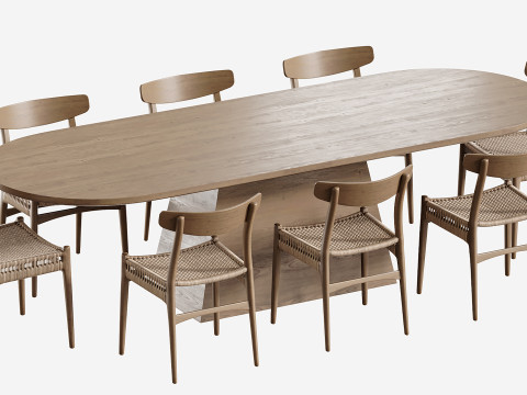 Dining table LONGRICH 3D 模型