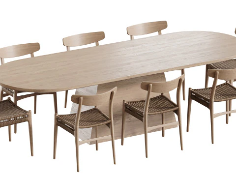 Dining table LONGRICH 3D Model