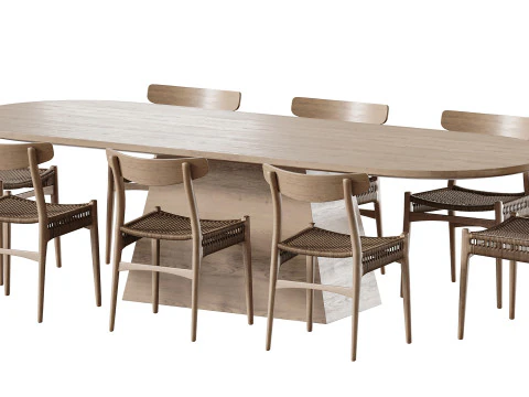 Dining table LONGRICH 3D Model