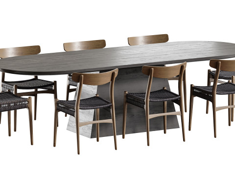 Dining table LONGRICH Model 3D