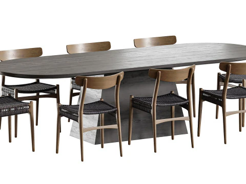 Dining table LONGRICH 3D Model