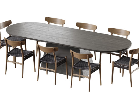 Dining table LONGRICH Model 3D