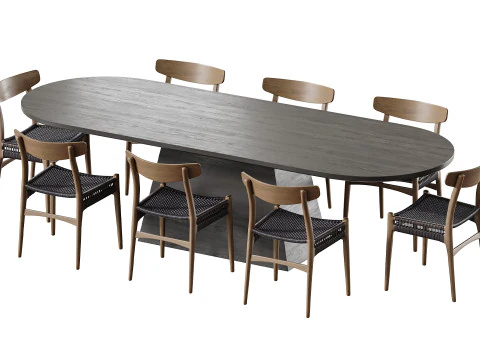 Dining table LONGRICH 3D Model