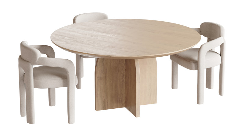 Dining table MAURICE Modelo 3D .c4d .max .obj .3ds .fbx .stl .blend 
