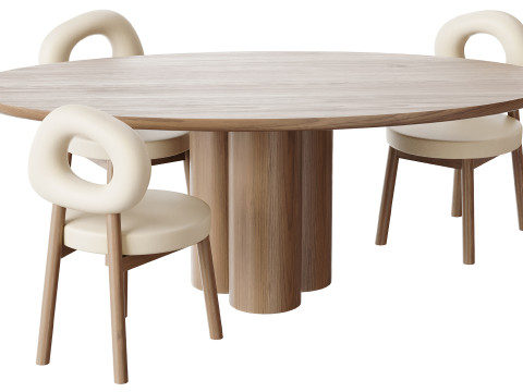 Dining table MELTON 3D Model