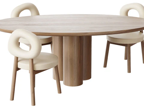 Dining table MELTON 3D Model
