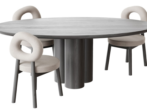 Dining table MELTON 3D Model