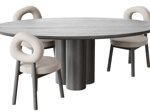 Dining table MELTON 3D Model