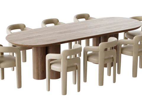 Dining table TOWNSVILLE 3D Model