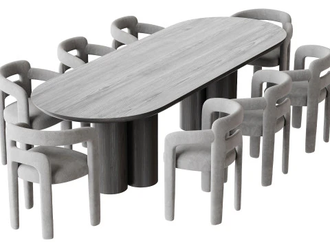 Dining table TOWNSVILLE 3D Model