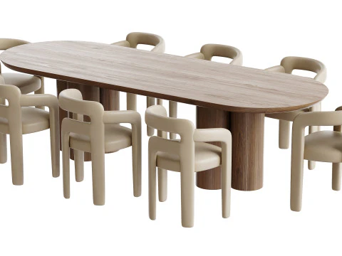 Dining table TOWNSVILLE 3D Model