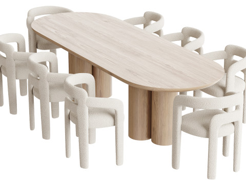 Dining table TOWNSVILLE 3D Model