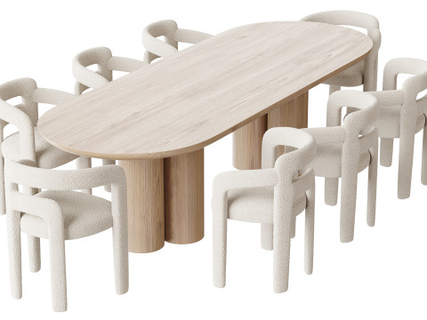 Dining table TOWNSVILLE 3D Model