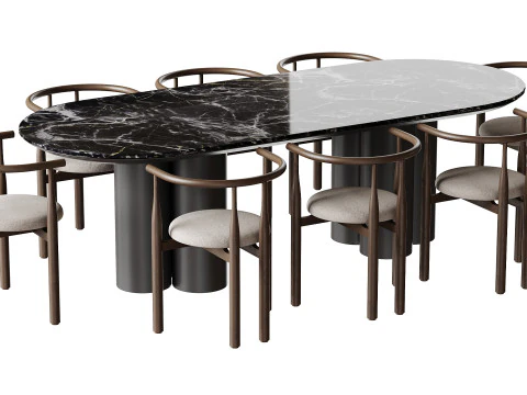 Tavolo da pranzo TOWNSVILLE 2 Modello 3D