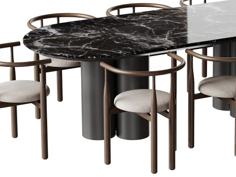 Tavolo da pranzo TOWNSVILLE 2 Modello 3D