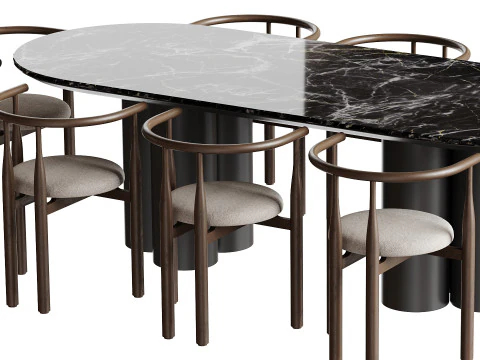 Tavolo da pranzo TOWNSVILLE 2 Modello 3D