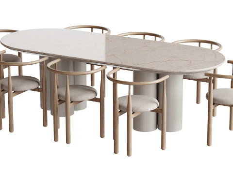 Tavolo da pranzo TOWNSVILLE 2 Modello 3D