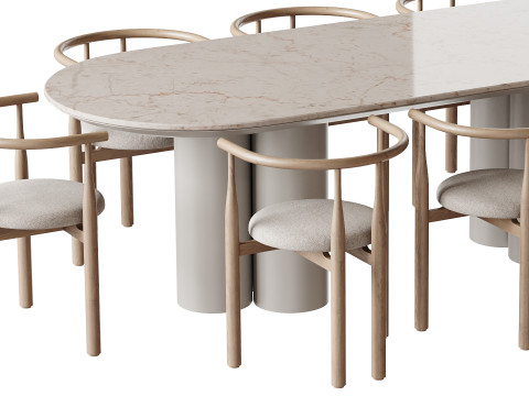 Dining table TOWNSVILLE 2 3D Model