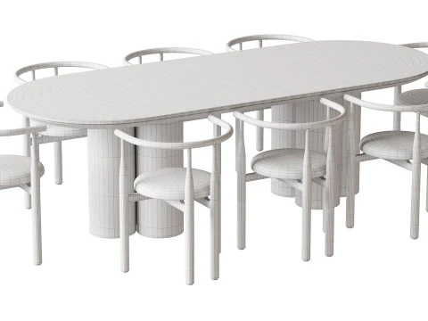 Tavolo da pranzo TOWNSVILLE 2 Modello 3D