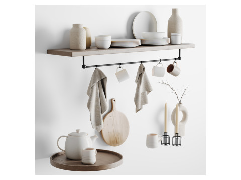 DISH SET 3D 模型