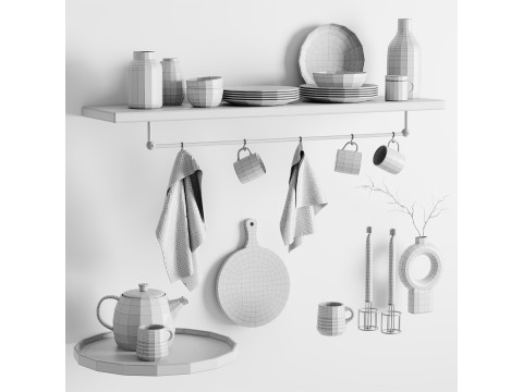 DISH SET 3D Model