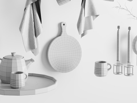 DISH SET 3D Model