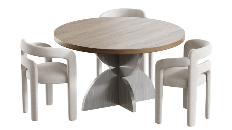 DUNFIELD table 3D Модель .c4d .max .obj .3ds .fbx .stl .blend