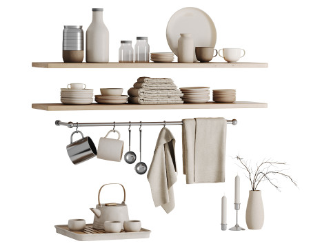 Dish set 9 3D 模型