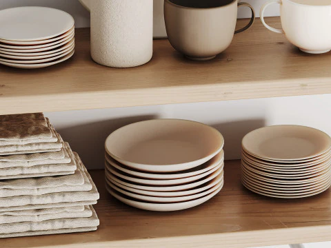 Dish set 9 3D Model