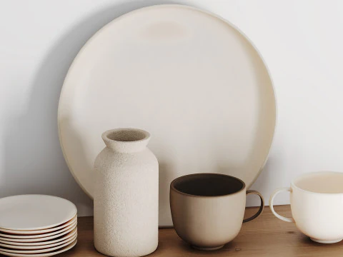 Dish set 9 3D Model