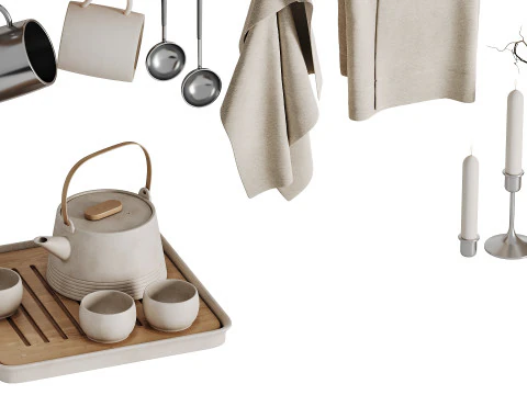 Dish set 9 3D Model