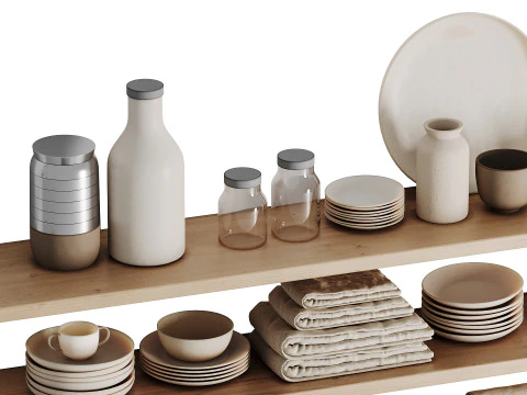 Dish set 9 3D Model
