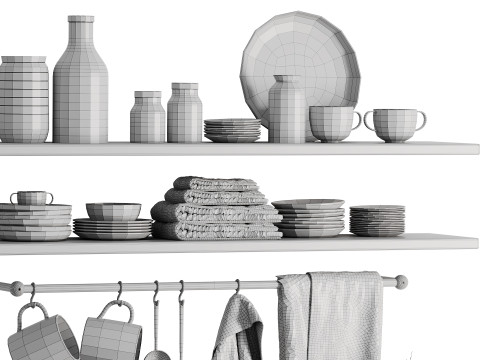 Dish set 9 3D 模型