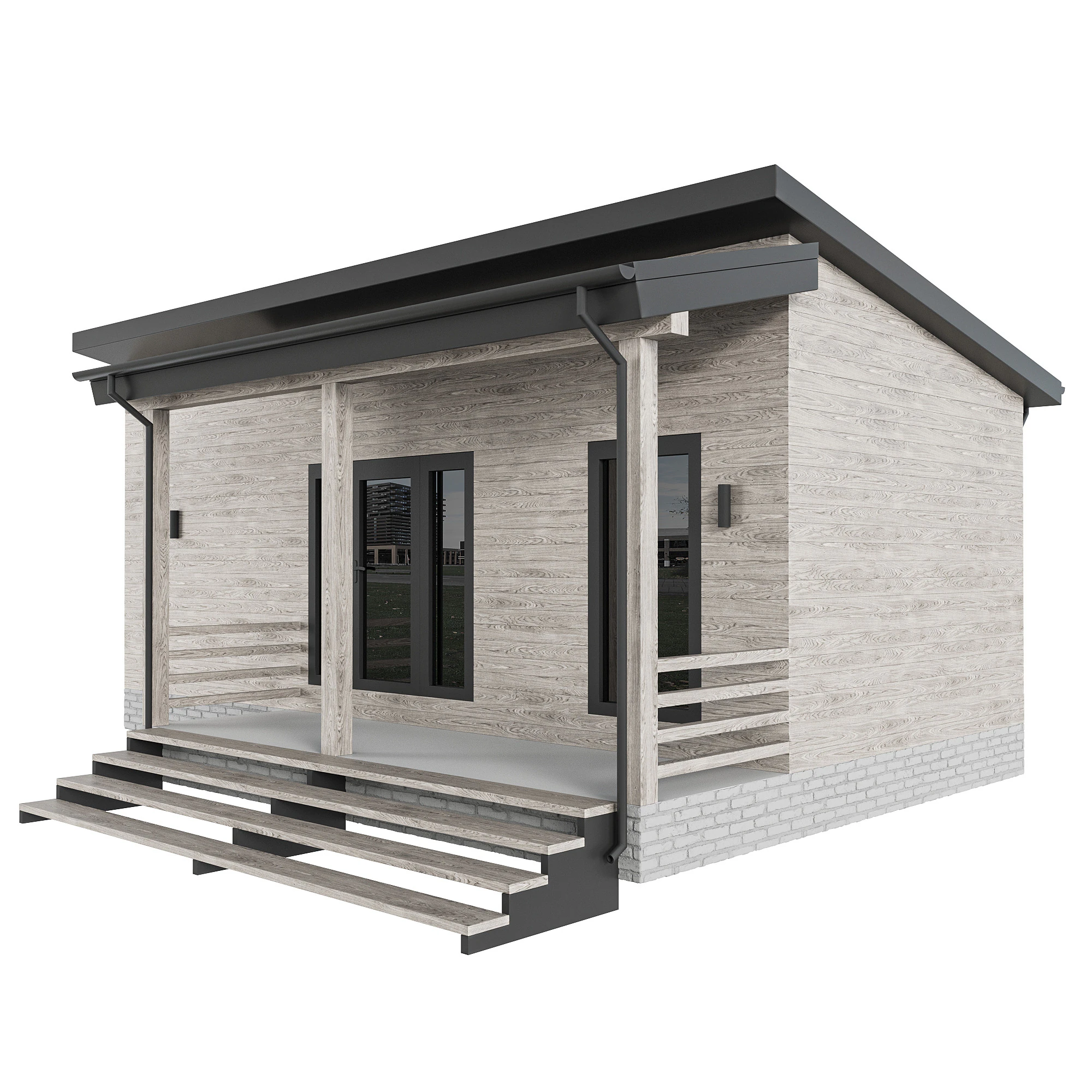 Home Design 29 For Exterior 3D Model .c4d .max .obj .3ds .fbx .stl .blend 