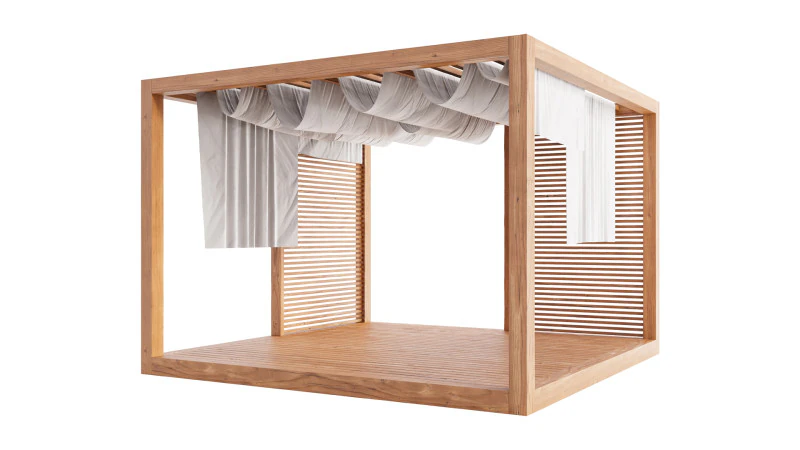 ガーデンラウンジ構造06 3Dモデル .c4d .max .obj .3ds .fbx .stl .blend 