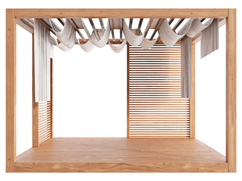 ガーデンラウンジ構造06 3Dモデル