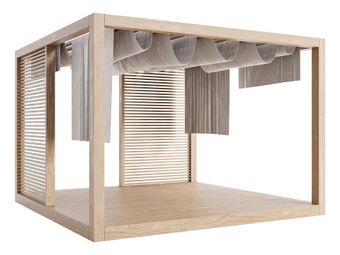 ガーデンラウンジ構造06 3Dモデル