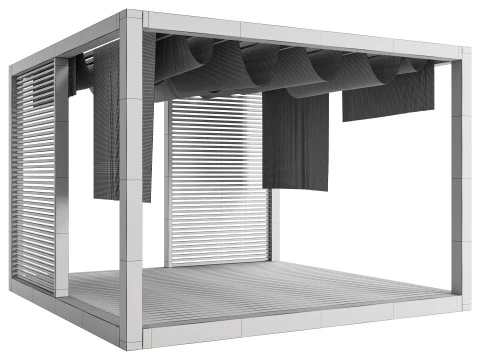 ガーデンラウンジ構造06 3Dモデル