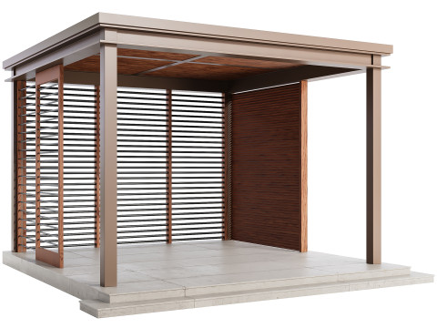 Garden Lounge Structure 3D मॉडल
