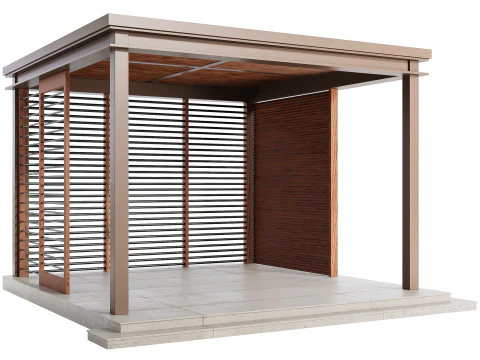 Struttura del salotto da giardino Modello 3D