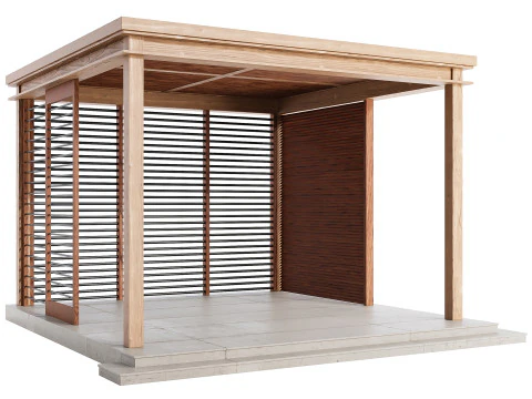 Struttura del salotto da giardino Modello 3D