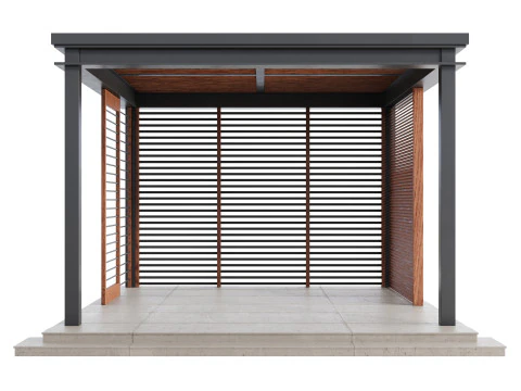 Struttura del salotto da giardino Modello 3D