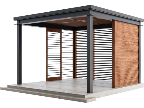 Struttura del salotto da giardino Modello 3D