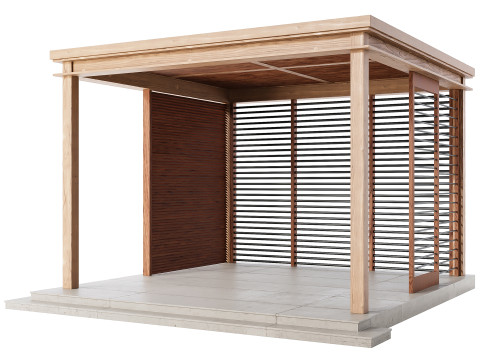 Garden Lounge Structure 3D मॉडल