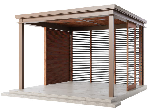 Garden Lounge Structure 3D मॉडल